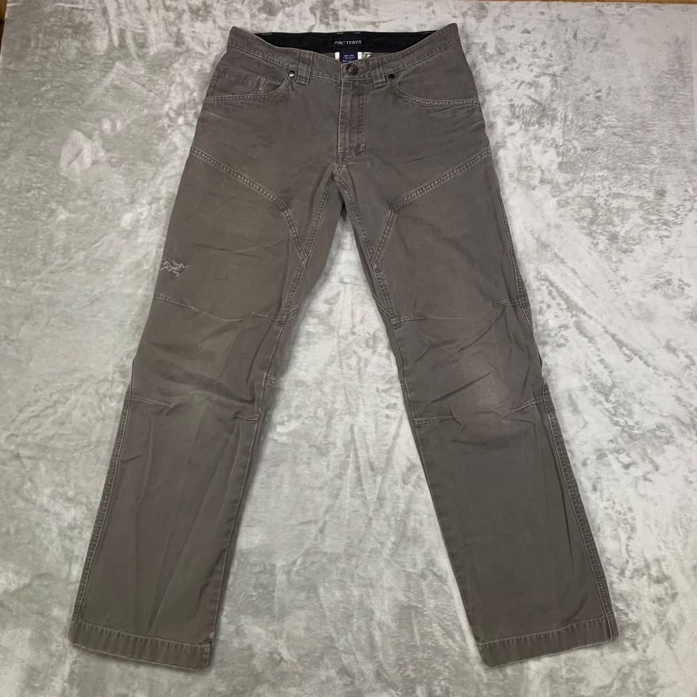 Arc'teryx Men 30x32 Canvas Work Pants Straight Leg Distressed Utility Hiking
